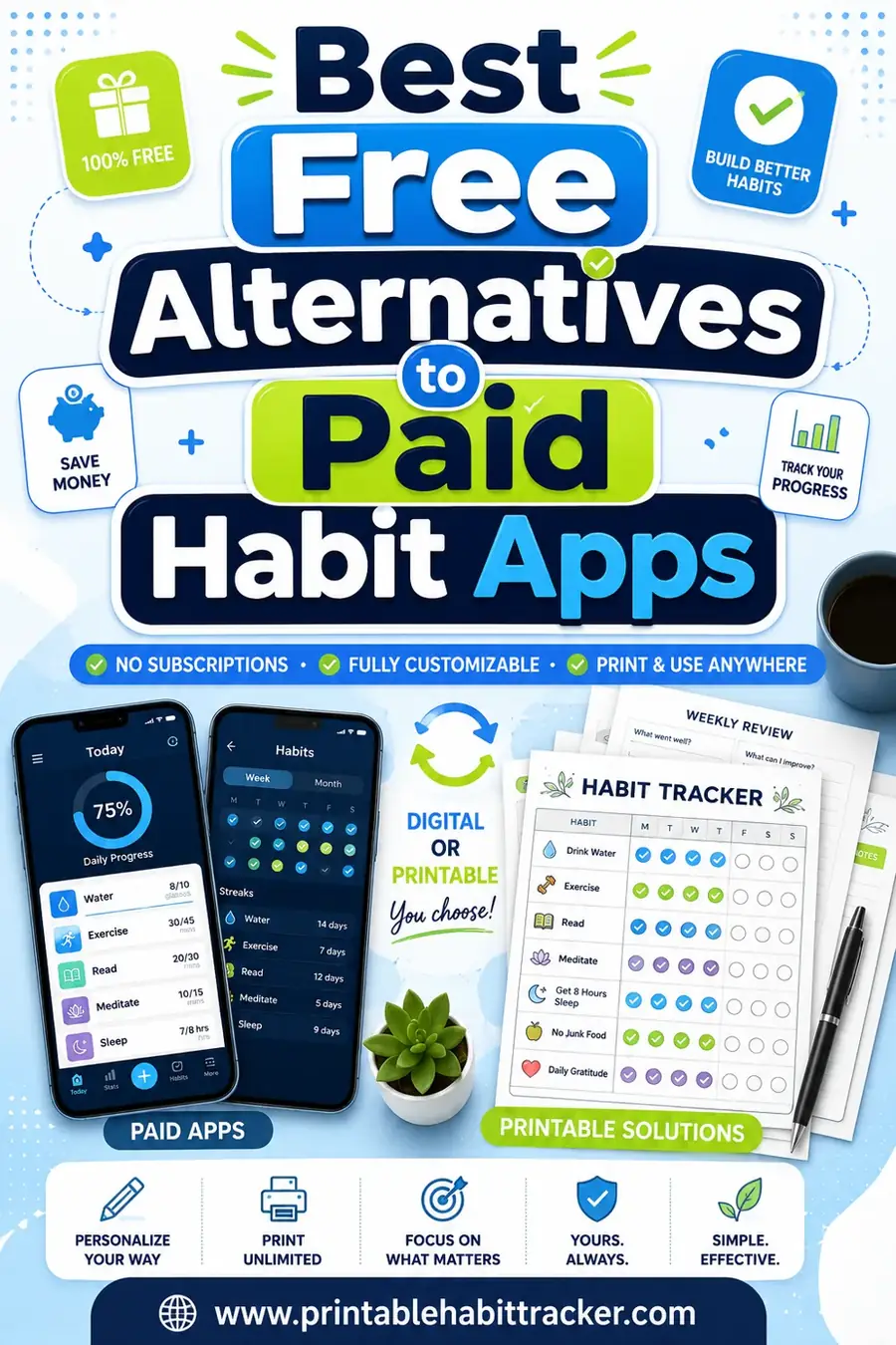 Best Free Alternatives to Paid Habit Apps