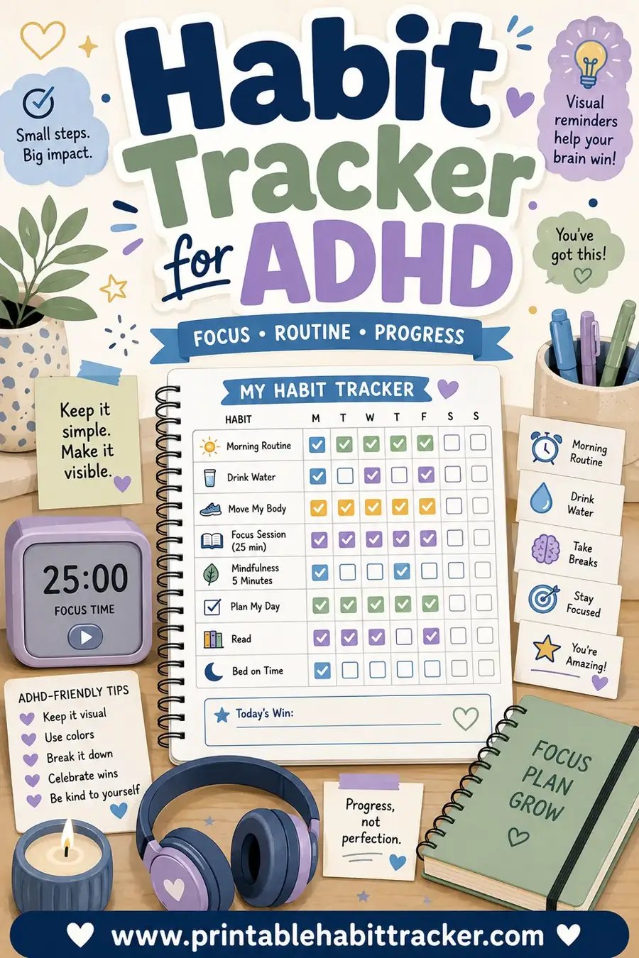 Best Habit Trackers for ADHD (Free Picks That Stick)