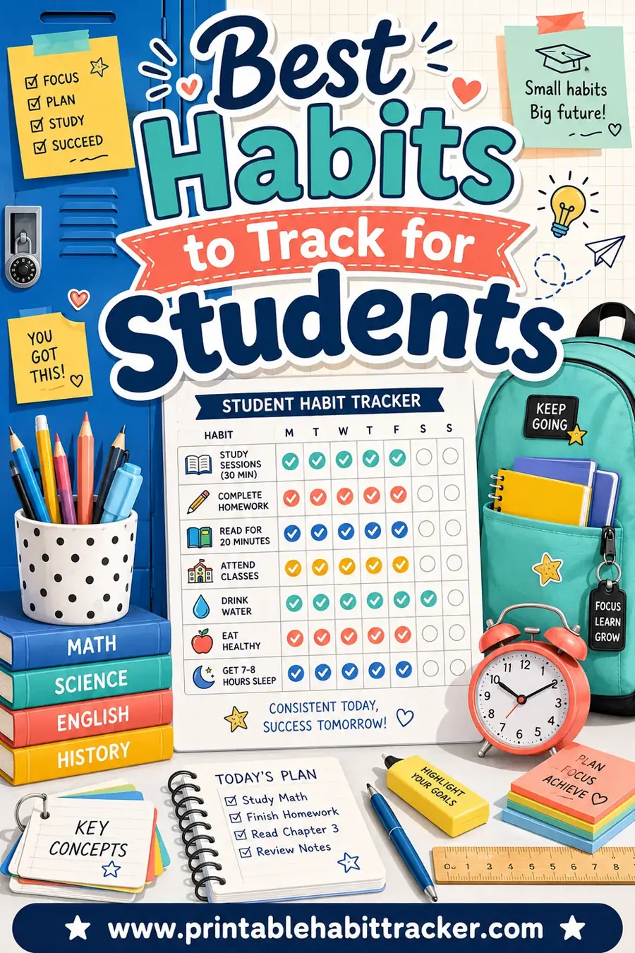 Best Habits to Track for Students (Free Tracker)