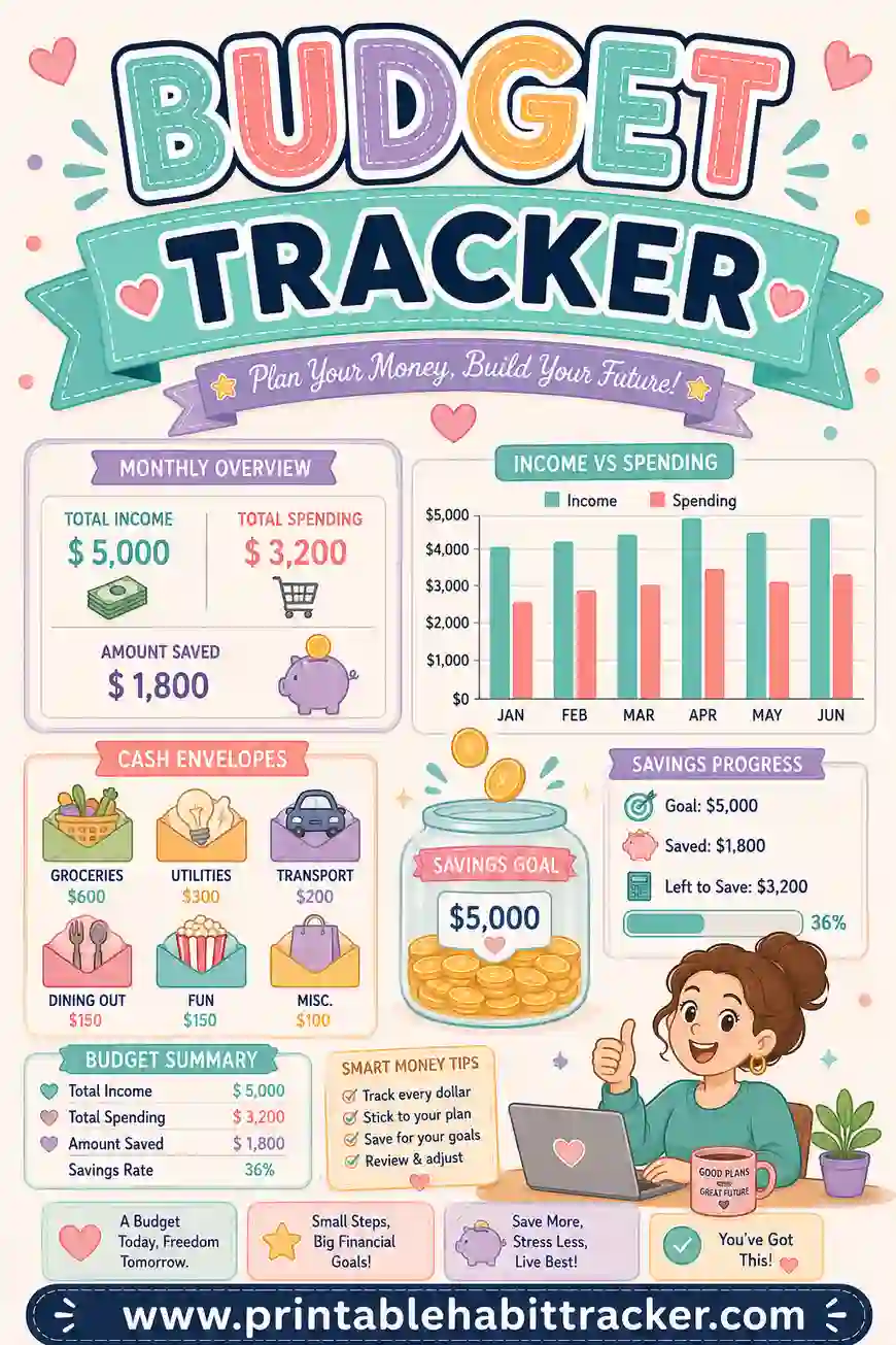 Budget Tracker Printable: Free Custom Sheets You Can Print at Home