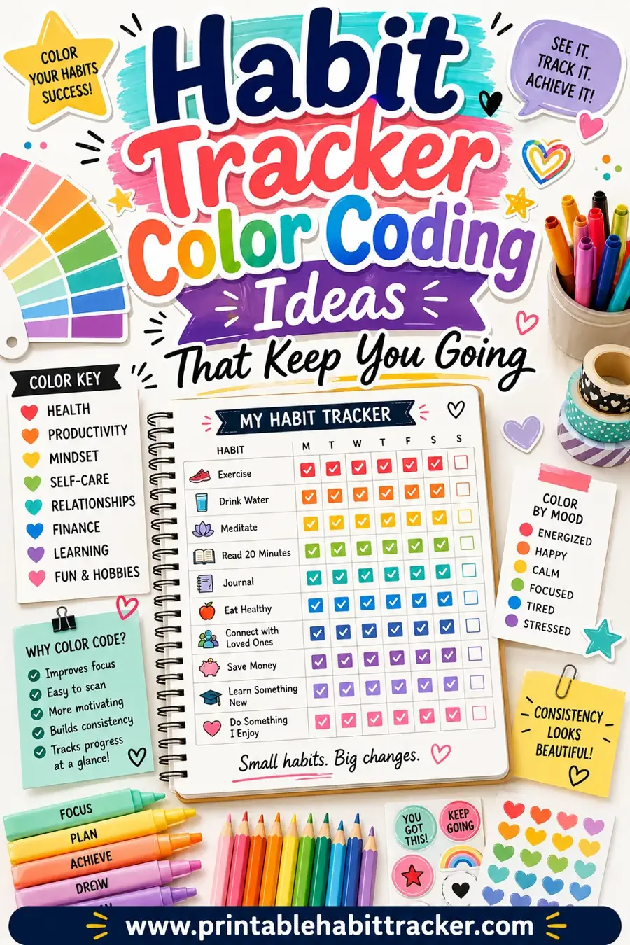 Habit Tracker Color Coding Ideas That Keep You Going