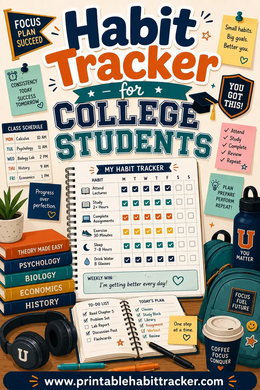 Habit Tracker for College Students: Free Printable That Actually Sticks