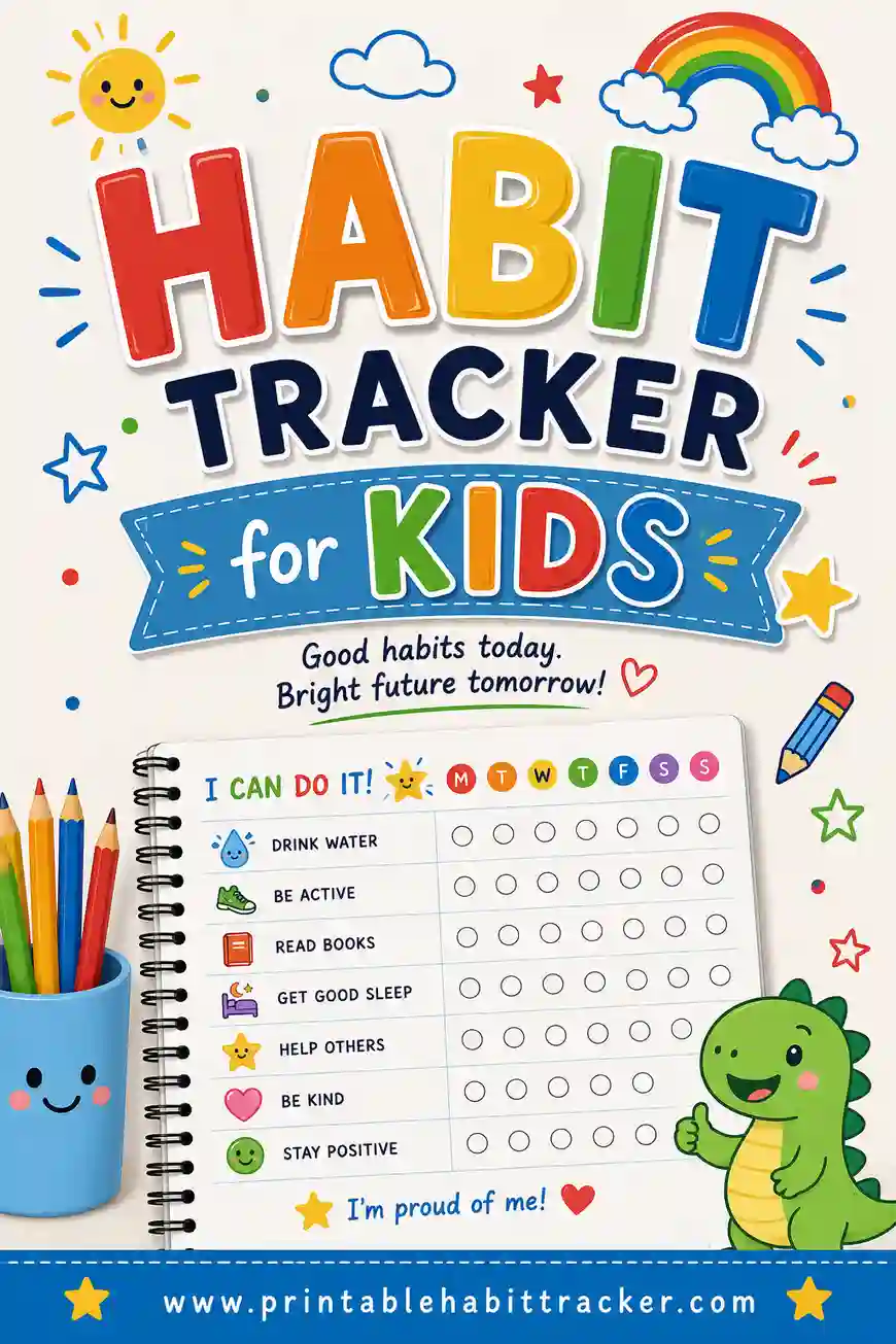 Habit Tracker for Kids: Free Printable Chore & Routine Chart