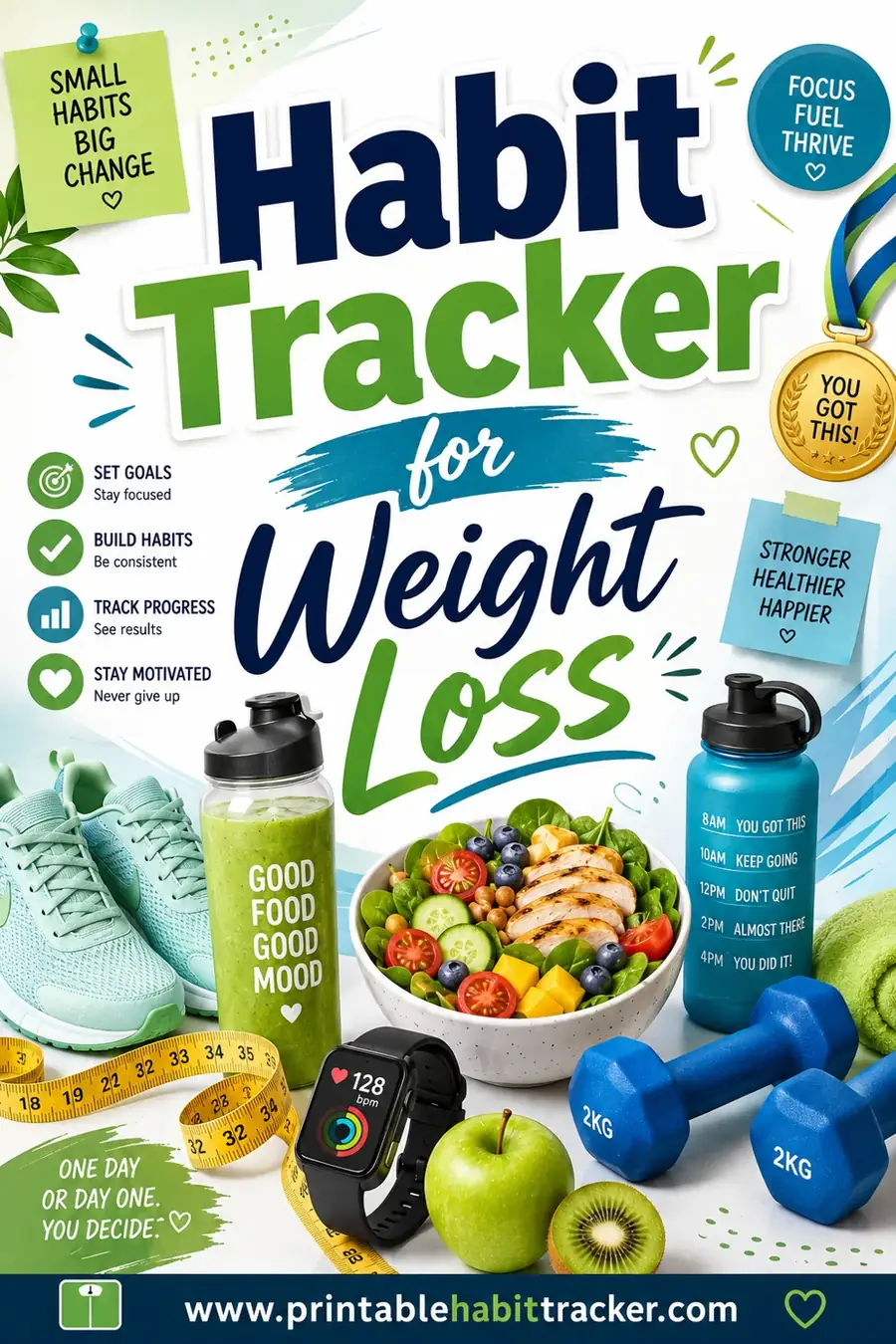 Habit Tracker for Weight Loss: Free Printable Guide