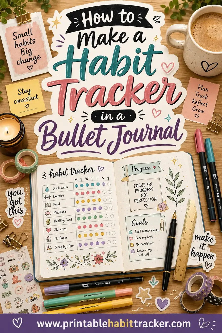 How to Make a Habit Tracker in a Bullet Journal