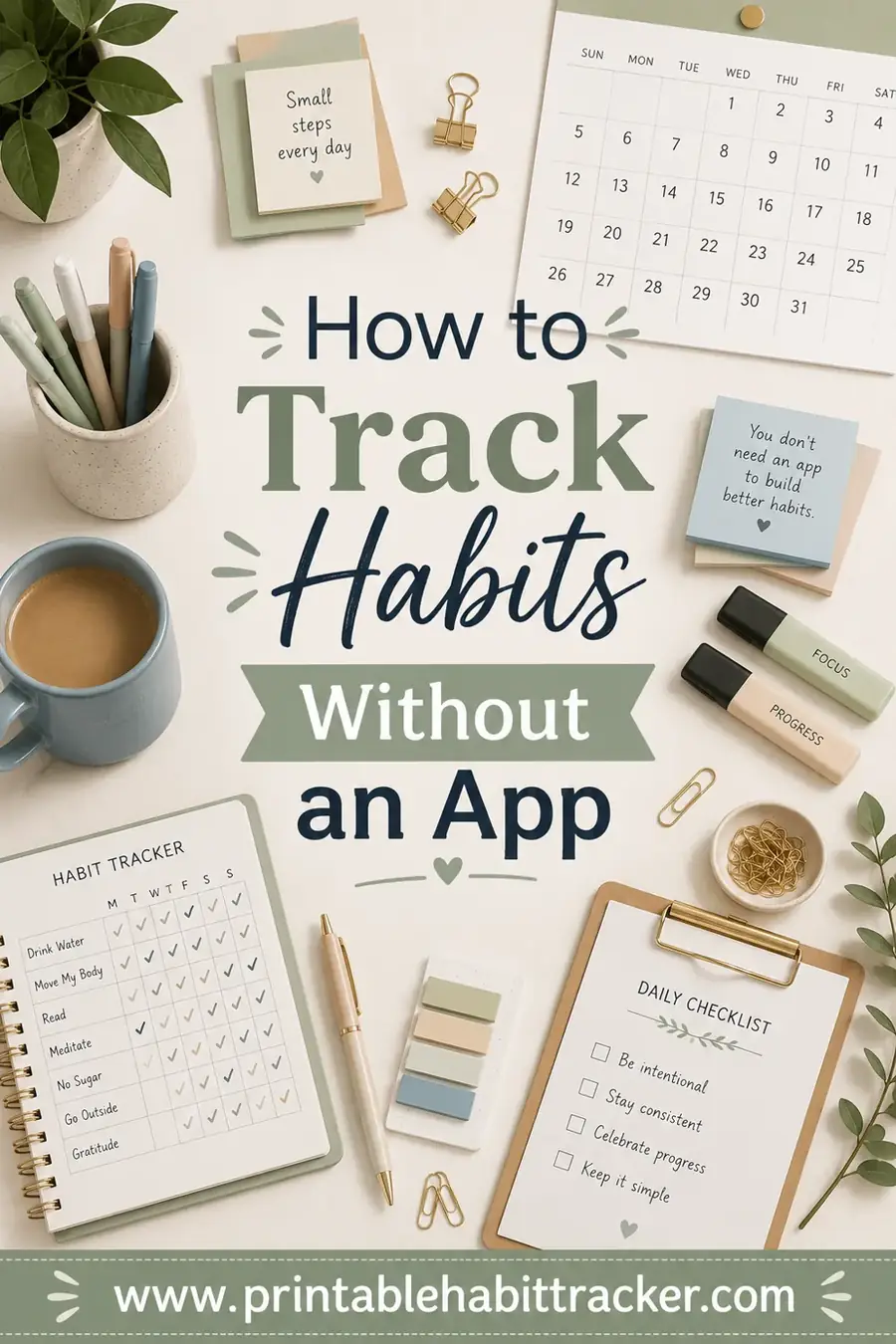 How to Track Habits Without an App (Easy Methods)