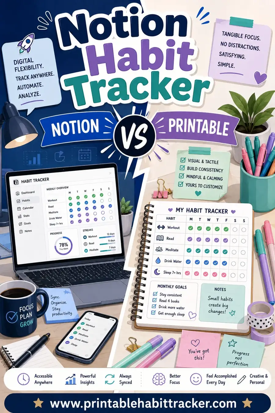 Notion Habit Tracker vs Printable: Which Sticks?
