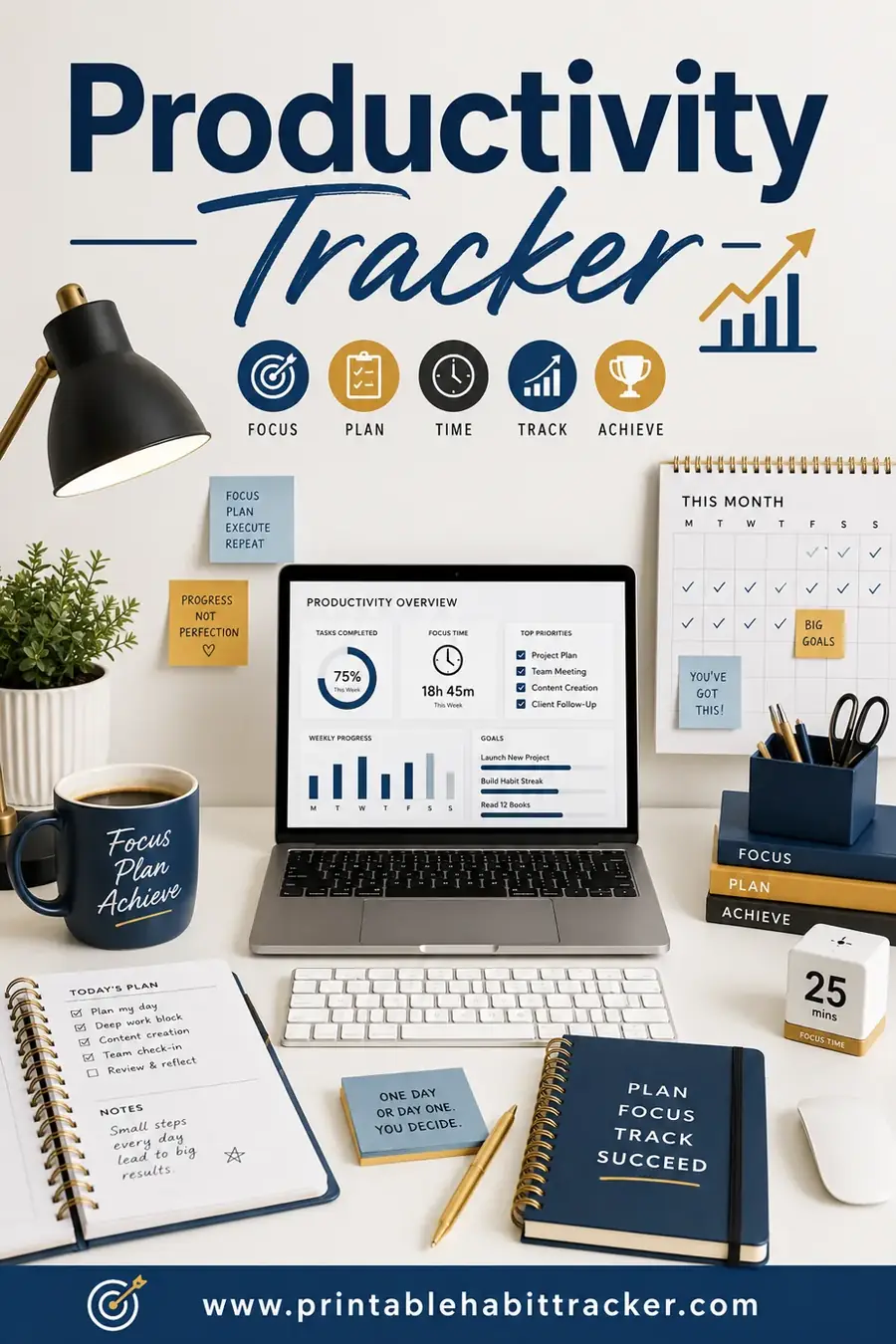 Productivity Tracker: Free Printable to Build Better Habits